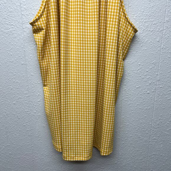 Adrianna Papell Gingham Print Womens Top XL Flowy Beachy Chic Feminine Relaxed - Picture 4 of 12